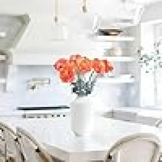 Orange Ranunculus Artificial Flowers {3}