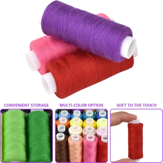 Polyester Sewing Thread, 30 Spools of 250 Yards Each {4}