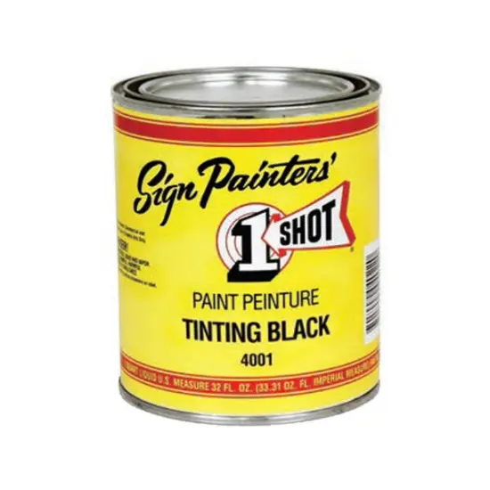 One Shot Paint 4001L-Hp 1 Shot Shading Black Half Pint {1}