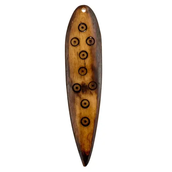The Bead Chest Brown Bone Shaman Medicine Stick Pendant Ethiopia African Large Hole Handmade {1}