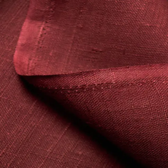 1 Yard Solid Rust Midweight Pure Linen Fabric 7.5 oz Durable 58 Inches Wide {5}