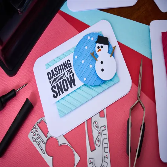 Sizzix Sidekick Texture Fades Embossing Folder By Tim Holtz -Christmas {5}