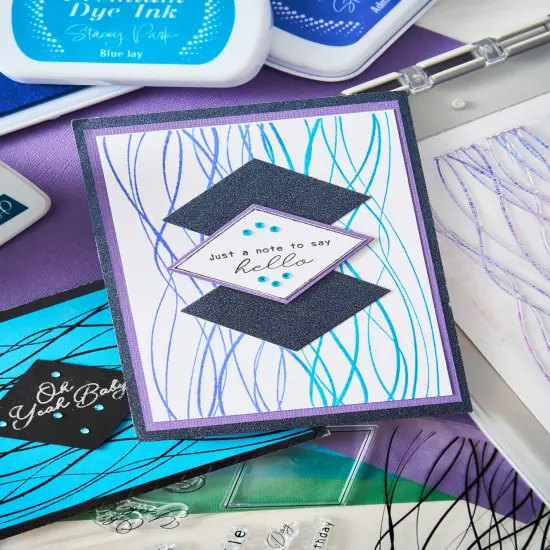 Sizzix A5 Clear Stamps W/Framelits Dies By Stacey Park 14/Pk-Creative Coordinations, Live Wire {6}