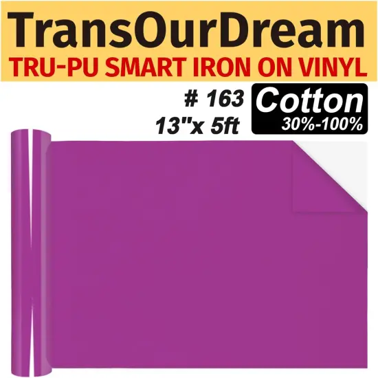 13'' x 5ft Matte Glory Purple HTV Heat Transfer Vinyl Roll {1}