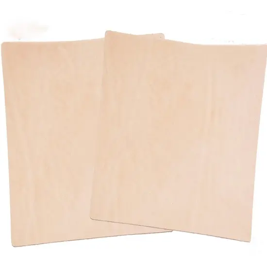 Veg Tan ToolingLeather 2 Piece Special Price 5/6 oz (2-2.4mm) Thickness Pre-Cut Shapes 6" to 48" Import AA Grade Natural Cowhide Leathercraft, Molding, Holster, Armour, Projects, Repair, Lining {1}