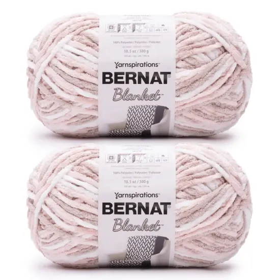 Bernat Blanket Big Ball Yarn 24 Pack-Salmon Sand Variegated {1}