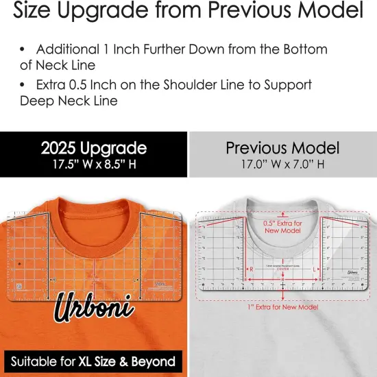 (2025 Upgrade - XL Size) Tshirt Ruler Guide Vinyl Alignment {3}