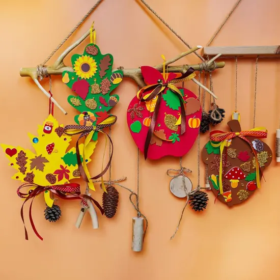 24 Sets Fall Pumpkin Ornaments Decorations {3}