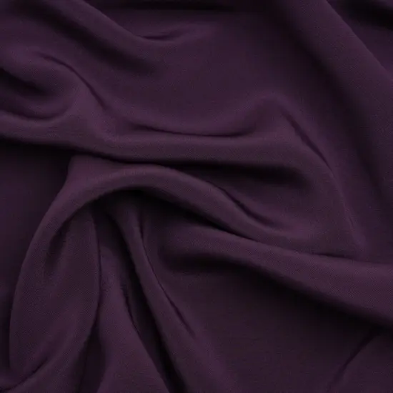1 Yard Elegant Blackberry Silk Crepe Fabric Luxurious Four Ply for Sewing Projects, 44 Inches Width {1}