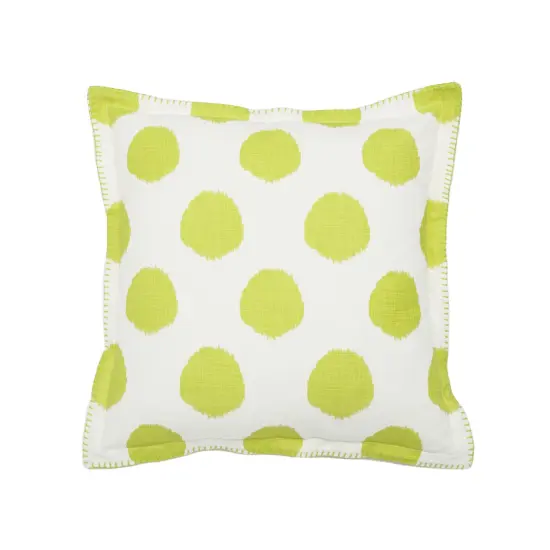 Citron Dot Printed Accent Throw Pillow {1}