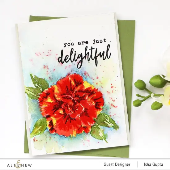 Build-A-Flower: Camellia Japonica Layering Stamp & Die Set {5}