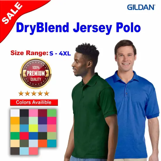 Gildan&reg; DryBlend Short Sleeve Jersey Polo {2}