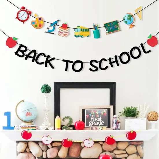 2 Piece Back to School Banner {4}