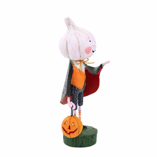 Lori Mitchell 6.25 In The Curse Of Count Garlic Halloween Figurine , Lightweight Halloween Decor Halloween Black Cape Pumpkin {3}