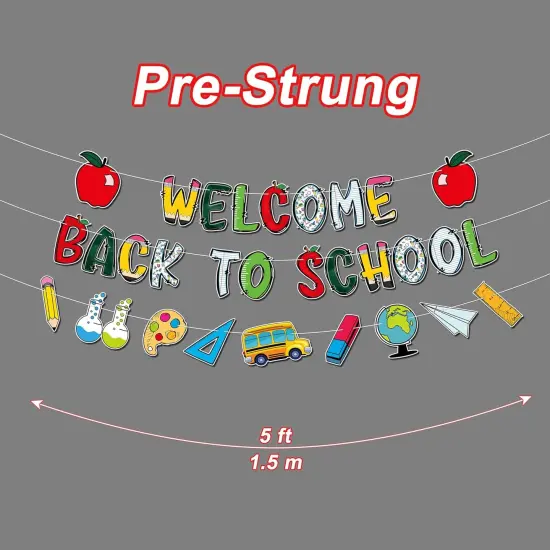 Welcome Back to School Banner Classroom Decoration {3}