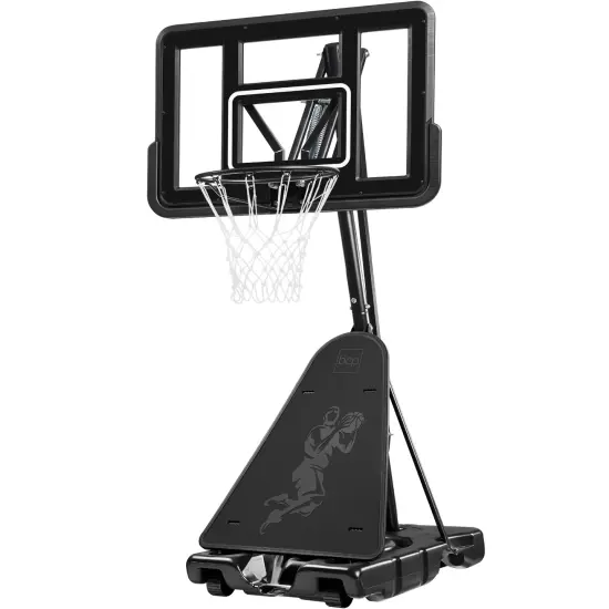 Best Choice Products Adjustable 4.4-10ft Basketball Hoop, Portable Goal w/Shatterproof Backboard, Ball Return Black {1}