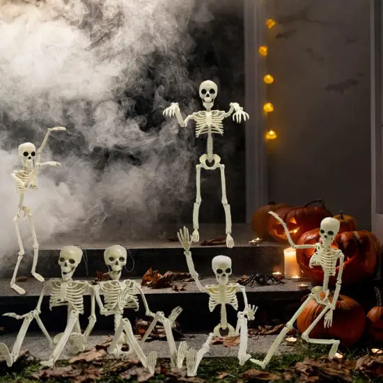 6PCS Skeleton Halloween Decorations {3}