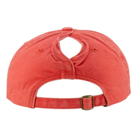 Infinity Her&reg; Women's Pigment Dyed with Fashion Undervisor Cap Sherbet/ Stripes {2}