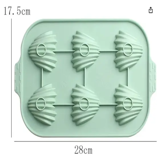 Seashell Madeleine SiliconeMold Chocolate Mold {2}