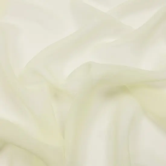 1 Yard Young Wheat Silk Chiffon Fabric Premium Lightweight Sheer Material, 44 Inches Wide {1}