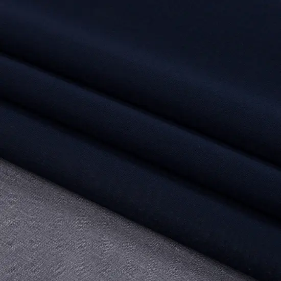 1 Yard Navy Silk Chiffon Lightweight Sheer Fabric for Bridal Dresses, 44 Inches Width {4}