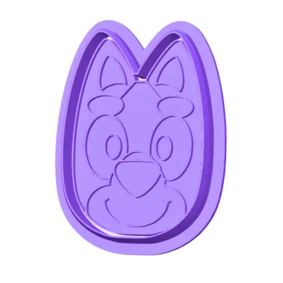 Blue Heeler Cake Pop Mold Round face {5}