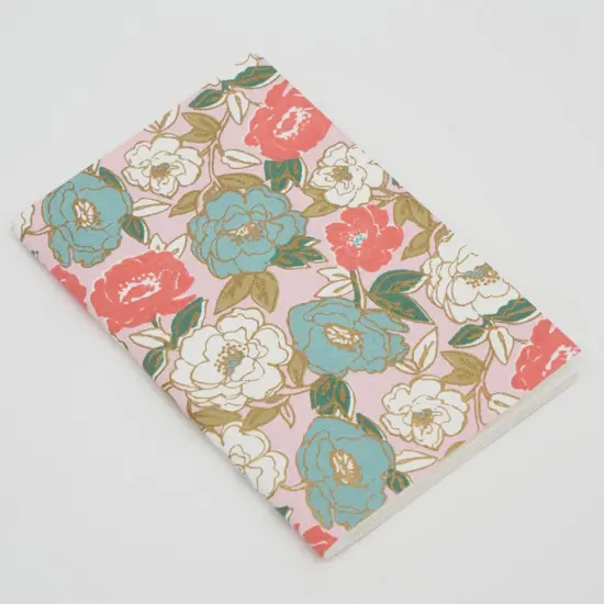 Floral Handmade Paper Notebooks - Pack of 6, 4 X 6 Inch {4}