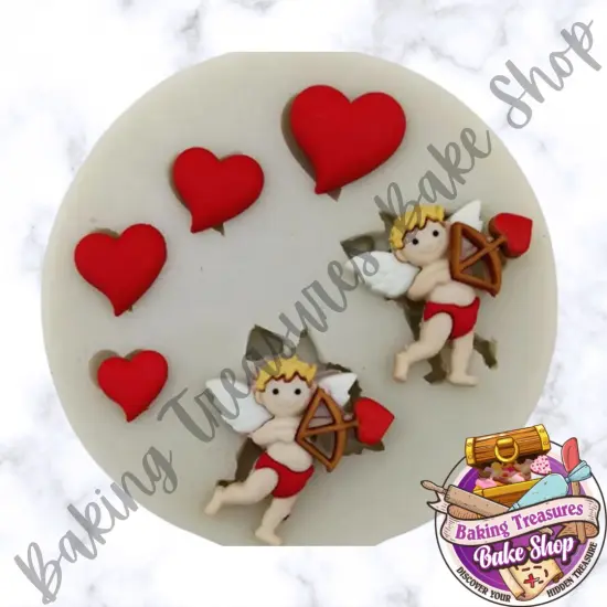 Cupid & Hearts Silicone Molds {1}