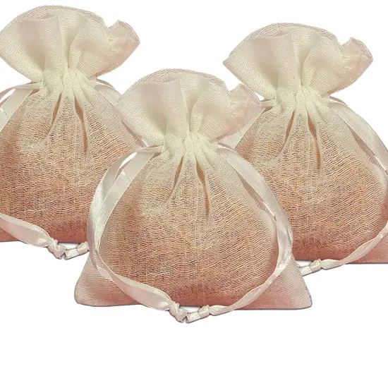 Natural & Colored Muslin Bags 3" x 4" Perfect for Gifting {2}