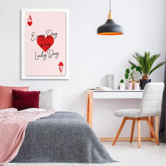 Stupell Industries Lucky Day Card Design Canvas Wall Art Design by Martina Pavlova {2}