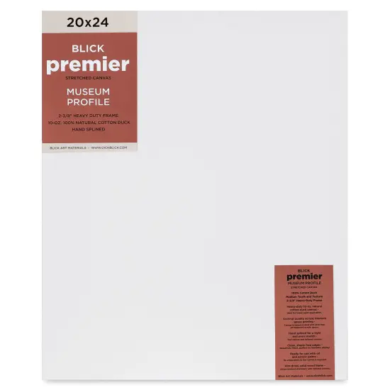 Blick Premier Stretched Cotton Canvas - Museum Profile, Splined, 20" x 24" {1}