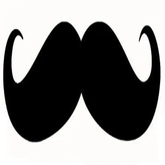 Mustache ~ Edible Cake Topper- 1/4 Sheet {1}