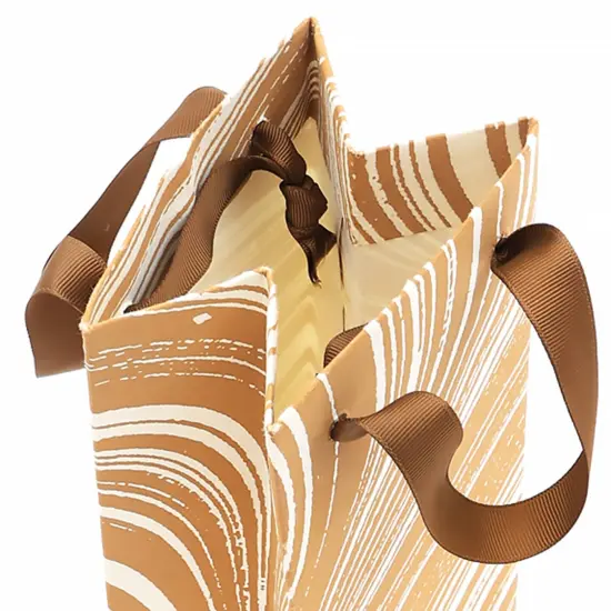 Wine Gift Bags - Set of 5, 14 X 4.5 Inch Brown {4}