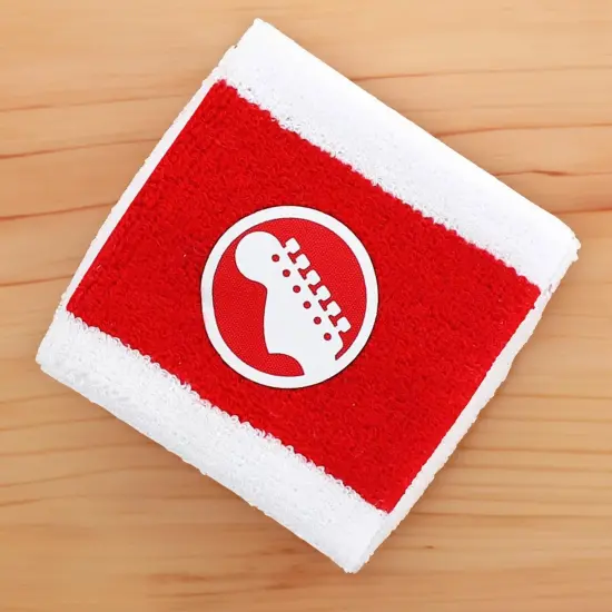 Scott Pilgrim Red & White Guitar Athletic Wristband {4}