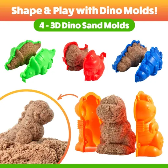 USA Toyz Dinosaur Sand Molds Beach Toys for Kids- 23pk {3}