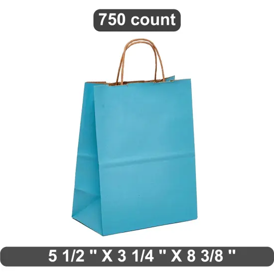 Reliable Kraft Paper Tinted Shopping Bag 5.5" x 3.25" x 8.375" {1}