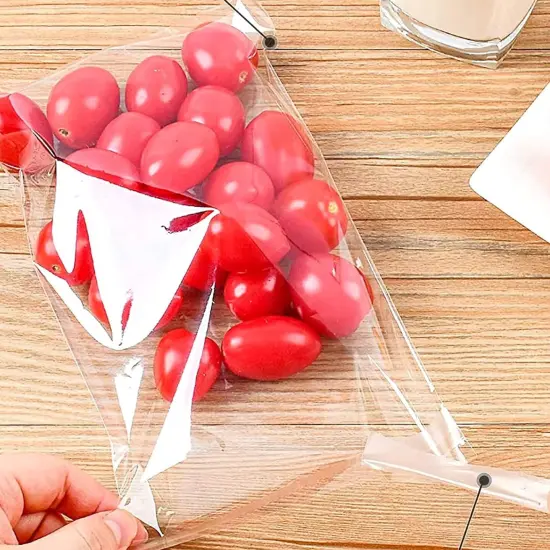 Self-Seal Poly Bags with Lip & Tape 1.2 Mil 3 7/8'' x 5 1/4'' {1}