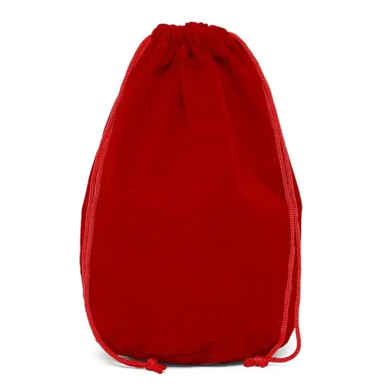 Flat Bottom Velour Pouch 8 1/4" x 5" x 8" for Gifts {2}