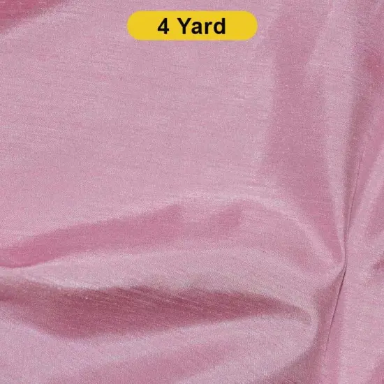 Shantung Satin Fabric 60" Reversible Satin Dupioni Silk Candy Pink {1}