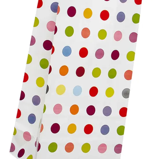 Dot Patterned Sos Food Bags 5'' X 3 1/8'' X 9 5/8'' {6}