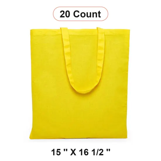 Practical Flat Cotton Tote 15" x 16 1/2" {1}