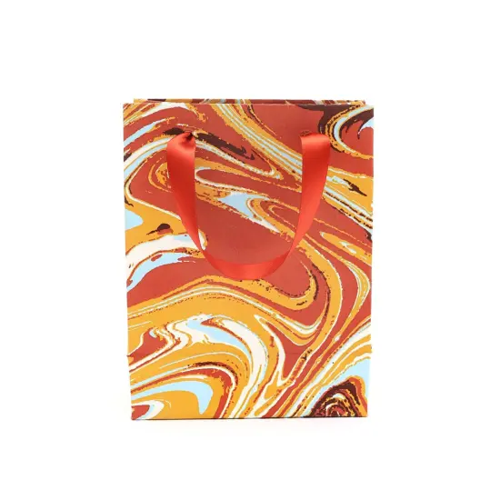 Small Gift Bag - Set of 5 - 8.5" X 6.5" Multi {2}