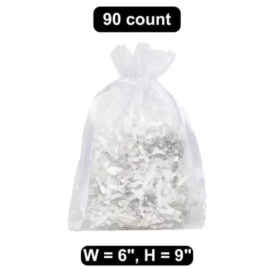 6" x 9" Organza Bag Elegant Storage Solution {1}