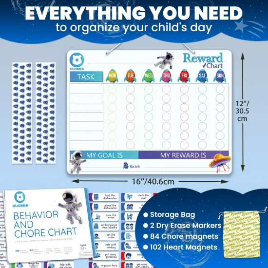 Magnetic Behavior Chore Chart for Kids - Boys Edition {2}
