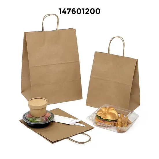 Tamper-Resistant Take-Out Shopping Bags Standard 10" x 6 3/4" x 12" {3}