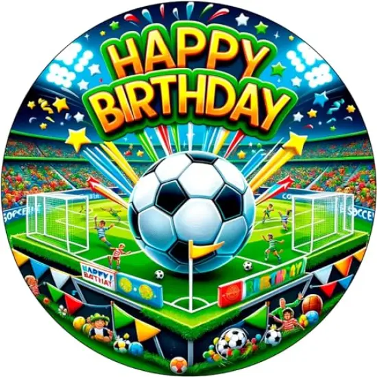 Soccer Themed Edible Icing Sheets- Assorted Image Cake Toppers-Frosting Sheets- Cookies- Cupcake Toppers {1}