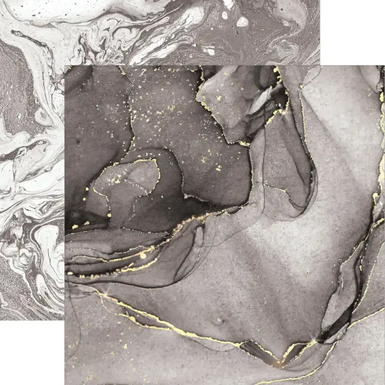 MARBLE COLORWAYS PATTERN 12 X12 SCRAPBOOK PAPER SET {4}