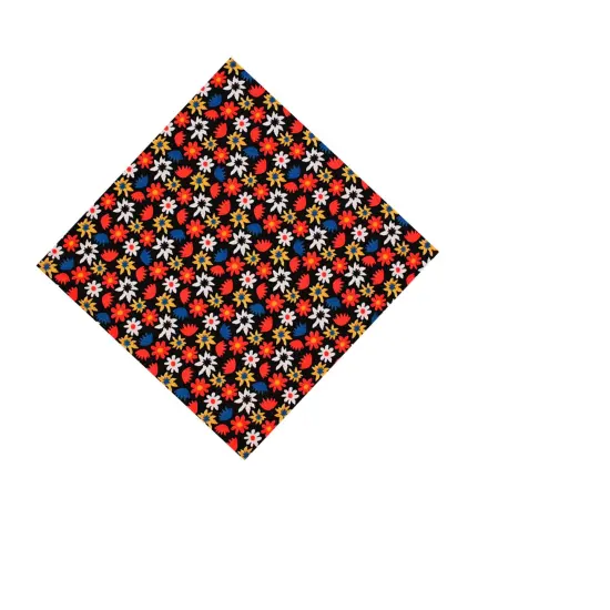 Pop Art Flowers Printed Spandex Fabric {6}