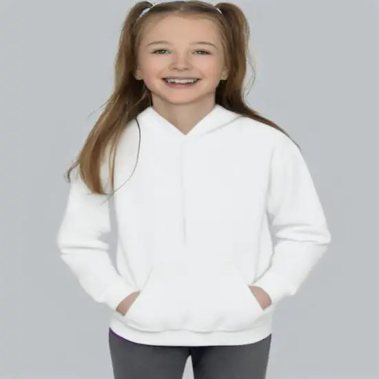 Gildan&reg; Youth Heavy Blend Hooded Sweatshirt White {1}