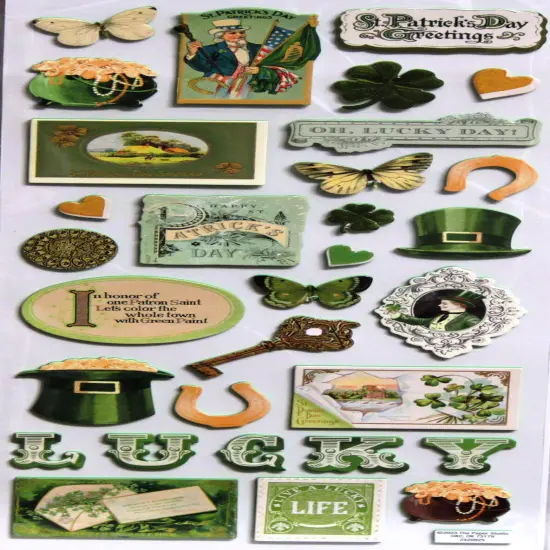 La Petites St. Patricks Day Dimensional Stickers {1}